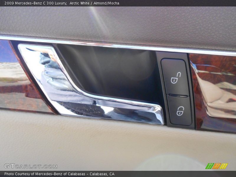 Arctic White / Almond/Mocha 2009 Mercedes-Benz C 300 Luxury