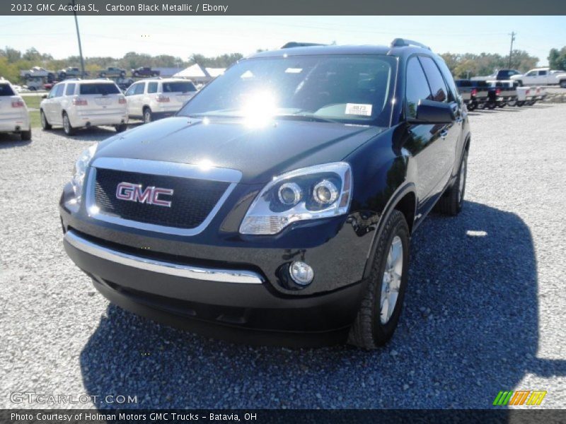 Carbon Black Metallic / Ebony 2012 GMC Acadia SL