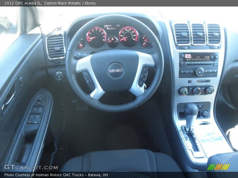 Carbon Black Metallic / Ebony 2012 GMC Acadia SL