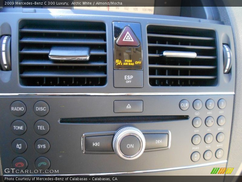 Arctic White / Almond/Mocha 2009 Mercedes-Benz C 300 Luxury