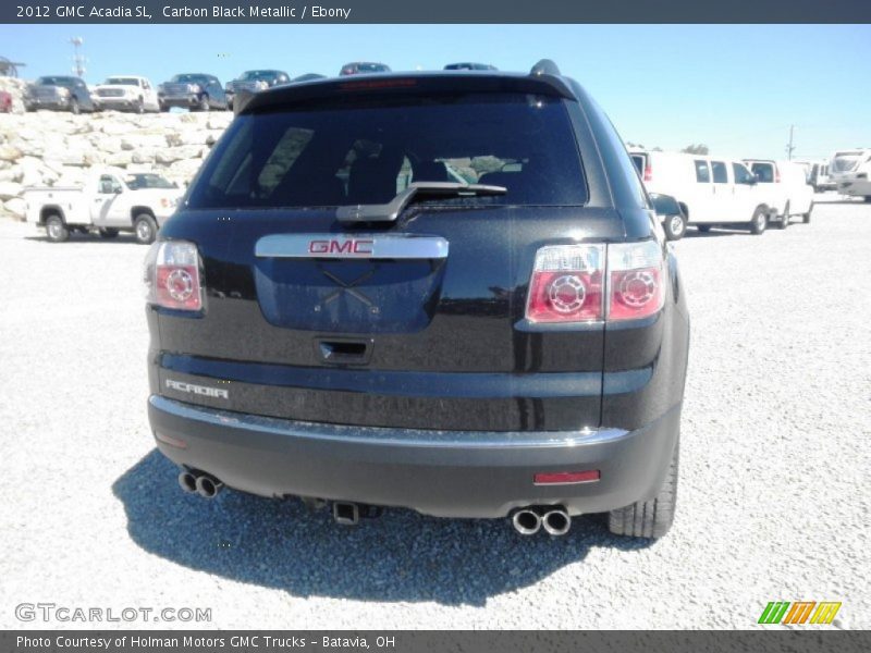 Carbon Black Metallic / Ebony 2012 GMC Acadia SL