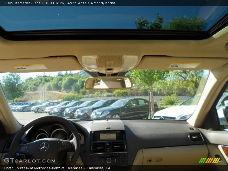 Arctic White / Almond/Mocha 2009 Mercedes-Benz C 300 Luxury