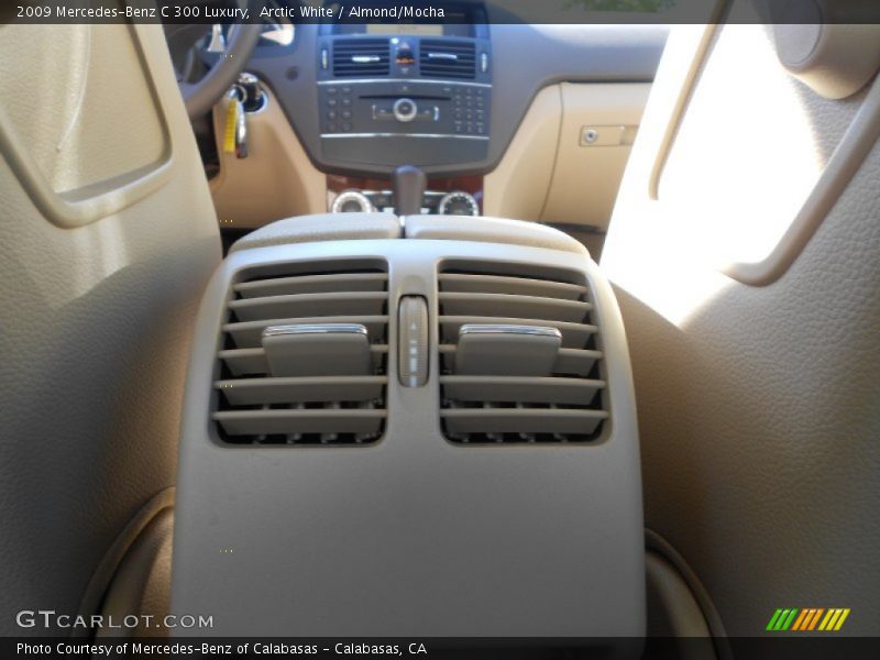 Arctic White / Almond/Mocha 2009 Mercedes-Benz C 300 Luxury