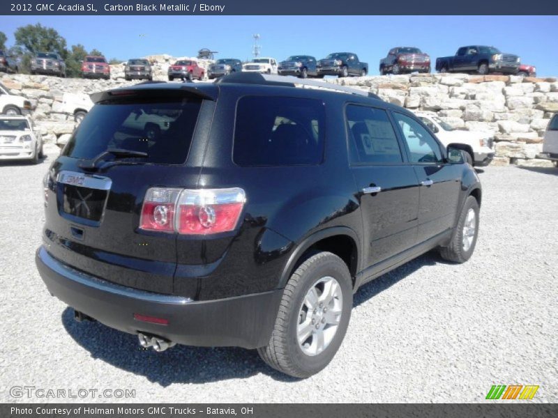 Carbon Black Metallic / Ebony 2012 GMC Acadia SL