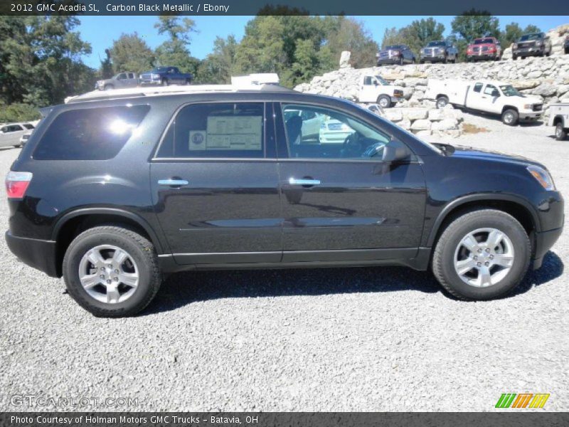 Carbon Black Metallic / Ebony 2012 GMC Acadia SL