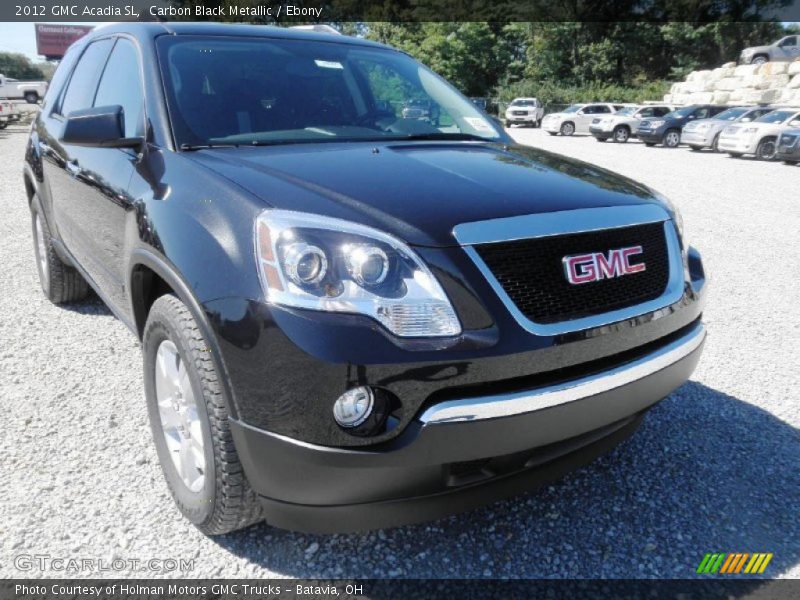 Carbon Black Metallic / Ebony 2012 GMC Acadia SL