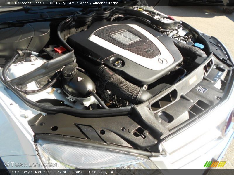 Arctic White / Almond/Mocha 2009 Mercedes-Benz C 300 Luxury