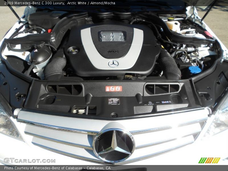 Arctic White / Almond/Mocha 2009 Mercedes-Benz C 300 Luxury