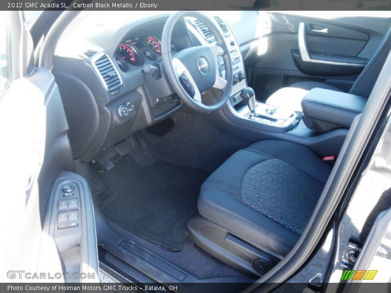 Carbon Black Metallic / Ebony 2012 GMC Acadia SL