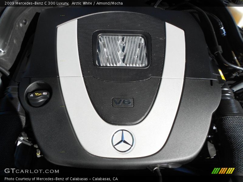 Arctic White / Almond/Mocha 2009 Mercedes-Benz C 300 Luxury