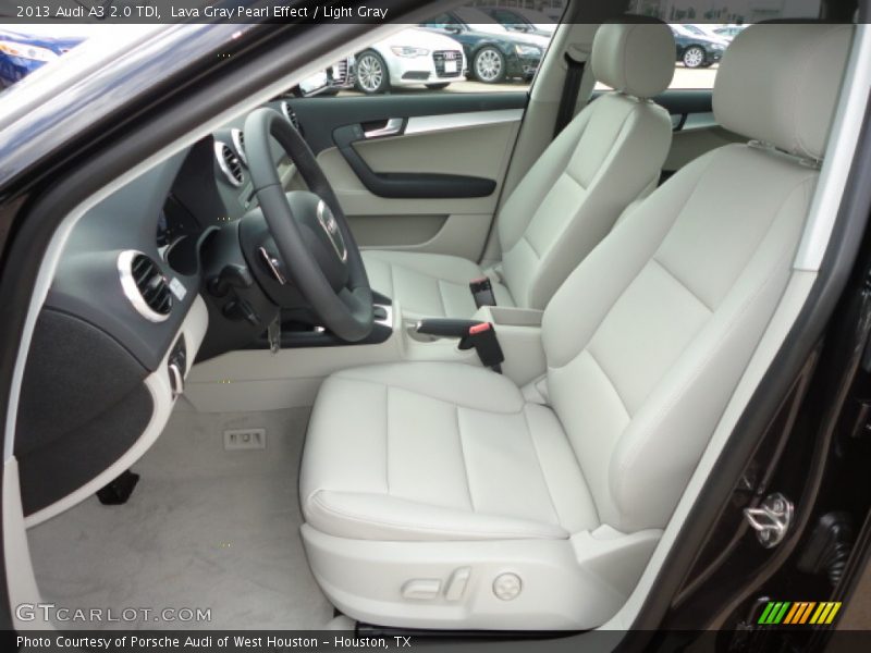 Lava Gray Pearl Effect / Light Gray 2013 Audi A3 2.0 TDI
