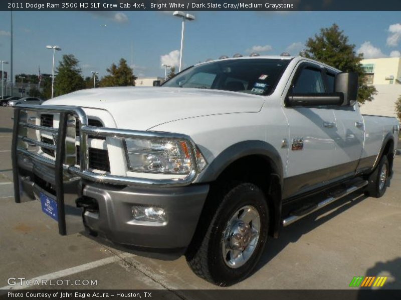 Bright White / Dark Slate Gray/Medium Graystone 2011 Dodge Ram 3500 HD SLT Crew Cab 4x4