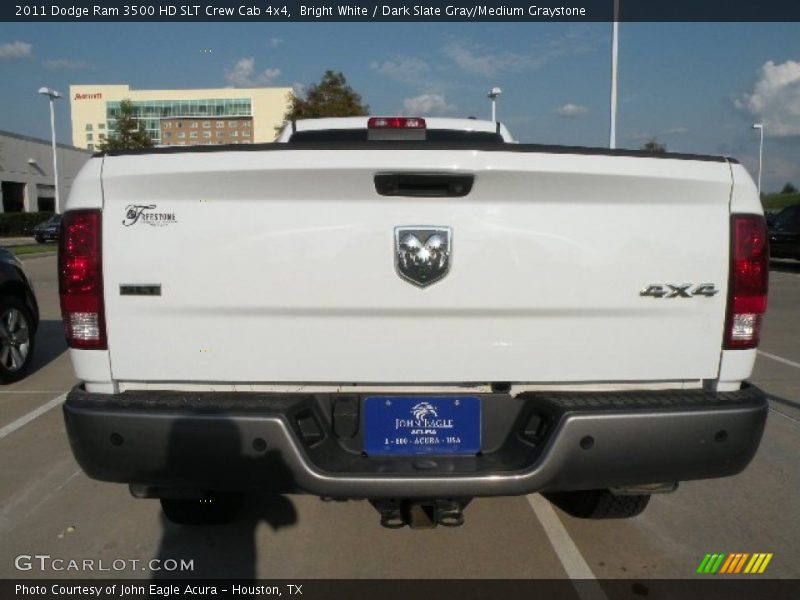 Bright White / Dark Slate Gray/Medium Graystone 2011 Dodge Ram 3500 HD SLT Crew Cab 4x4