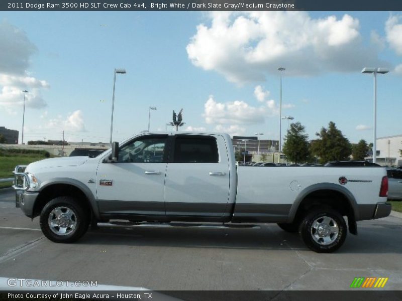 Bright White / Dark Slate Gray/Medium Graystone 2011 Dodge Ram 3500 HD SLT Crew Cab 4x4
