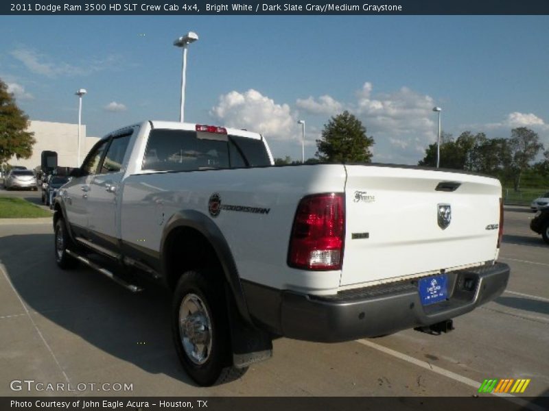 Bright White / Dark Slate Gray/Medium Graystone 2011 Dodge Ram 3500 HD SLT Crew Cab 4x4