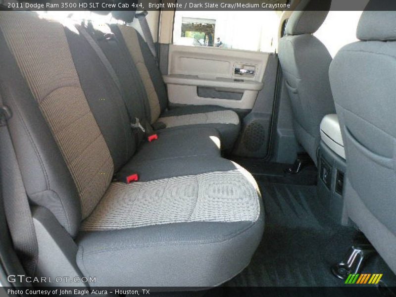 Bright White / Dark Slate Gray/Medium Graystone 2011 Dodge Ram 3500 HD SLT Crew Cab 4x4