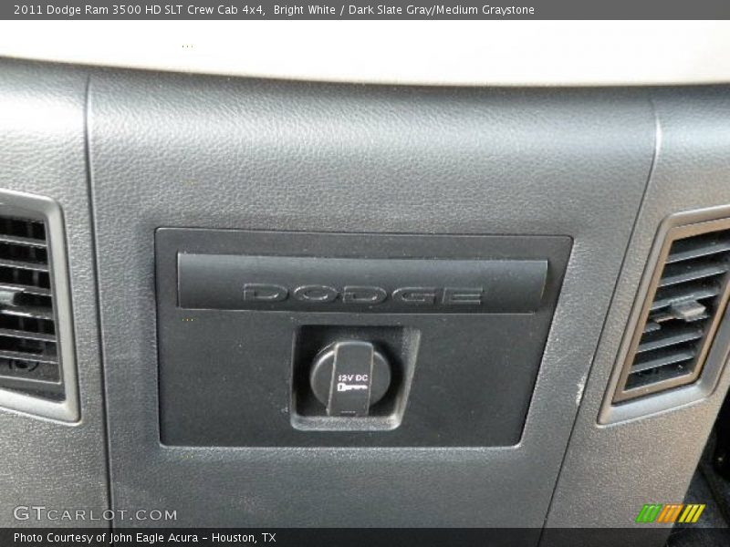 Bright White / Dark Slate Gray/Medium Graystone 2011 Dodge Ram 3500 HD SLT Crew Cab 4x4