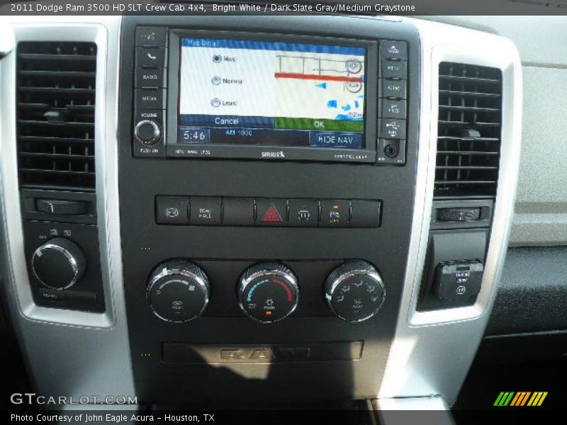 Bright White / Dark Slate Gray/Medium Graystone 2011 Dodge Ram 3500 HD SLT Crew Cab 4x4