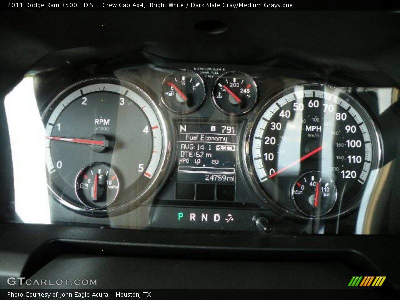 Bright White / Dark Slate Gray/Medium Graystone 2011 Dodge Ram 3500 HD SLT Crew Cab 4x4