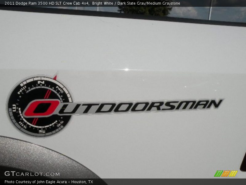 Bright White / Dark Slate Gray/Medium Graystone 2011 Dodge Ram 3500 HD SLT Crew Cab 4x4