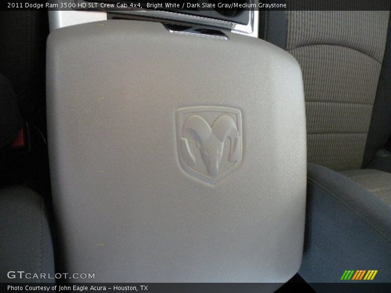 Bright White / Dark Slate Gray/Medium Graystone 2011 Dodge Ram 3500 HD SLT Crew Cab 4x4