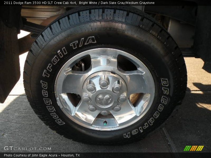 Bright White / Dark Slate Gray/Medium Graystone 2011 Dodge Ram 3500 HD SLT Crew Cab 4x4
