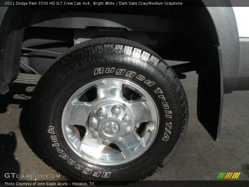Bright White / Dark Slate Gray/Medium Graystone 2011 Dodge Ram 3500 HD SLT Crew Cab 4x4