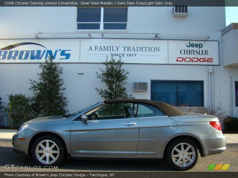 Silver Steel Metallic / Dark Slate Gray/Light Slate Gray 2008 Chrysler Sebring Limited Convertible