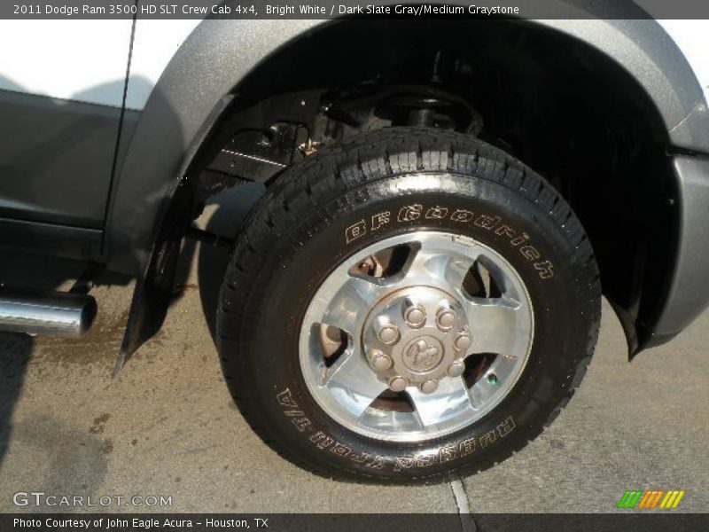 Bright White / Dark Slate Gray/Medium Graystone 2011 Dodge Ram 3500 HD SLT Crew Cab 4x4