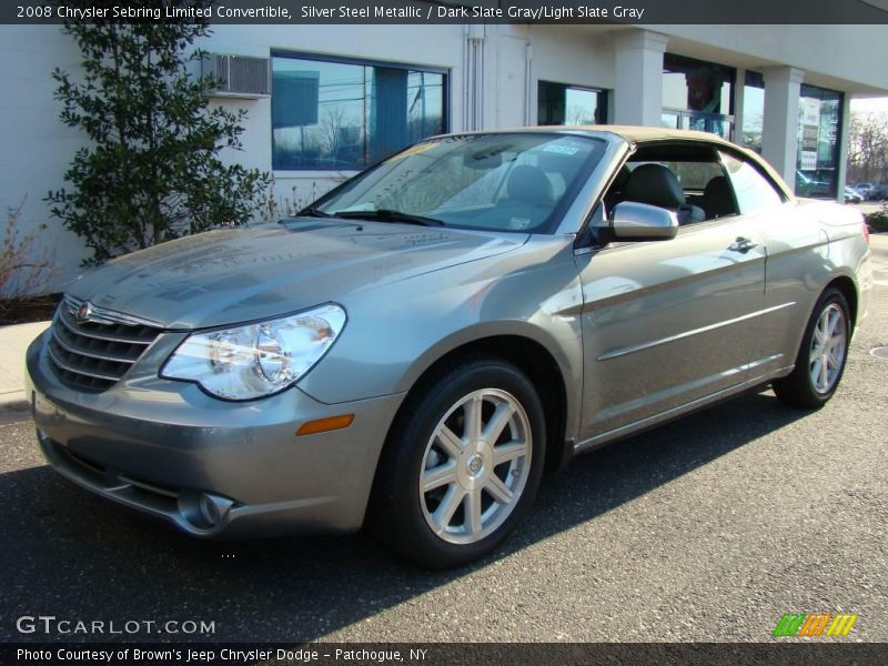 Silver Steel Metallic / Dark Slate Gray/Light Slate Gray 2008 Chrysler Sebring Limited Convertible