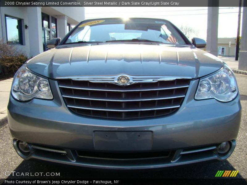 Silver Steel Metallic / Dark Slate Gray/Light Slate Gray 2008 Chrysler Sebring Limited Convertible