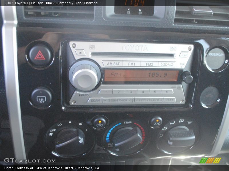 Black Diamond / Dark Charcoal 2007 Toyota FJ Cruiser