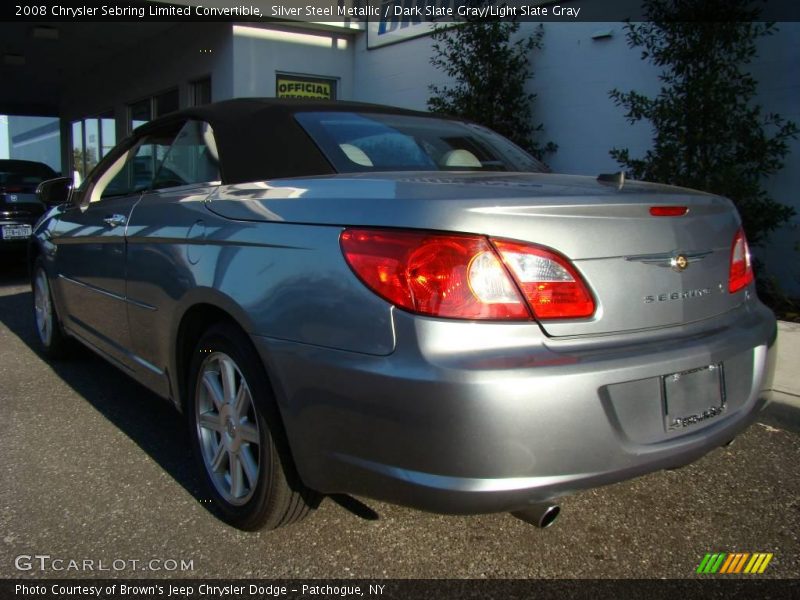 Silver Steel Metallic / Dark Slate Gray/Light Slate Gray 2008 Chrysler Sebring Limited Convertible
