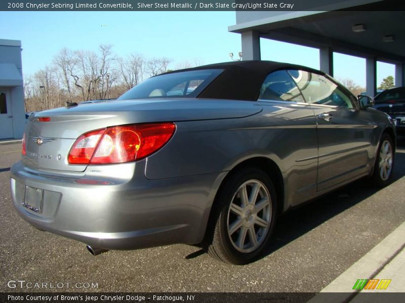 Silver Steel Metallic / Dark Slate Gray/Light Slate Gray 2008 Chrysler Sebring Limited Convertible