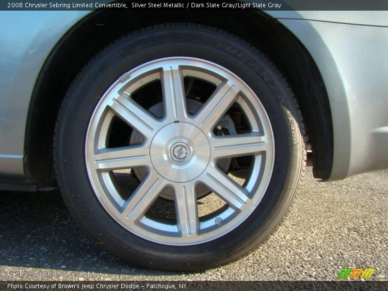 Silver Steel Metallic / Dark Slate Gray/Light Slate Gray 2008 Chrysler Sebring Limited Convertible