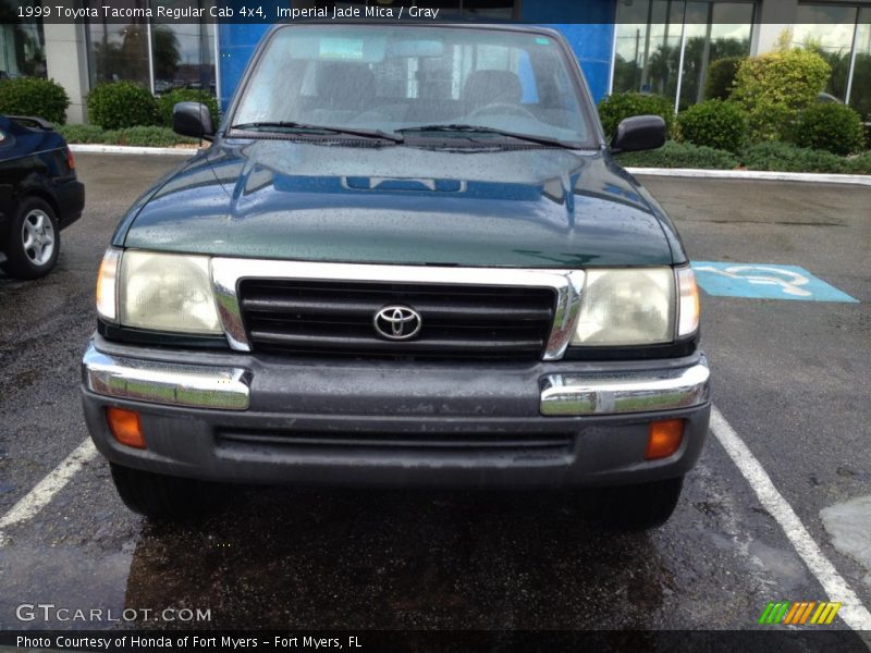 Imperial Jade Mica / Gray 1999 Toyota Tacoma Regular Cab 4x4