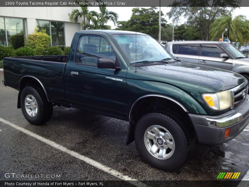 Imperial Jade Mica / Gray 1999 Toyota Tacoma Regular Cab 4x4