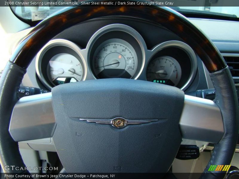 Silver Steel Metallic / Dark Slate Gray/Light Slate Gray 2008 Chrysler Sebring Limited Convertible