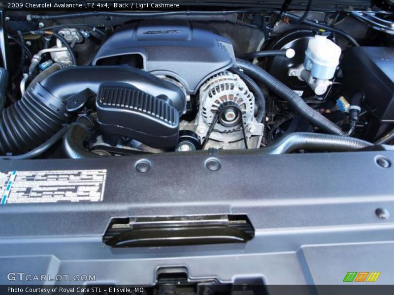 Black / Light Cashmere 2009 Chevrolet Avalanche LTZ 4x4