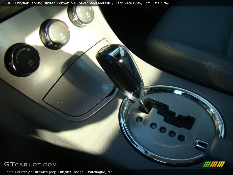 Silver Steel Metallic / Dark Slate Gray/Light Slate Gray 2008 Chrysler Sebring Limited Convertible