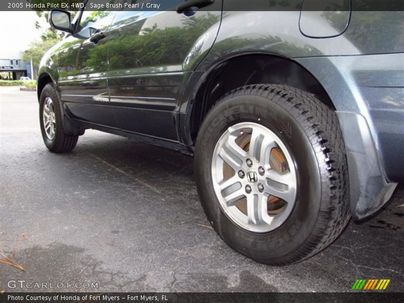 Sage Brush Pearl / Gray 2005 Honda Pilot EX 4WD