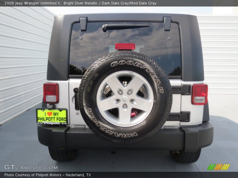 Bright Silver Metallic / Dark Slate Gray/Med Slate Gray 2008 Jeep Wrangler Unlimited X