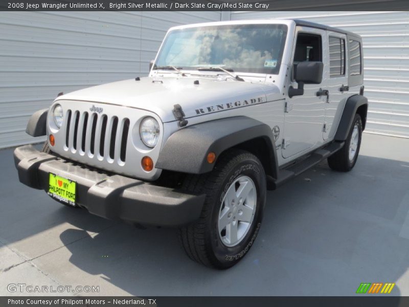 Bright Silver Metallic / Dark Slate Gray/Med Slate Gray 2008 Jeep Wrangler Unlimited X