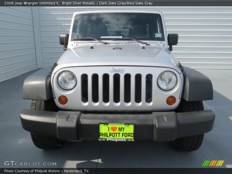 Bright Silver Metallic / Dark Slate Gray/Med Slate Gray 2008 Jeep Wrangler Unlimited X