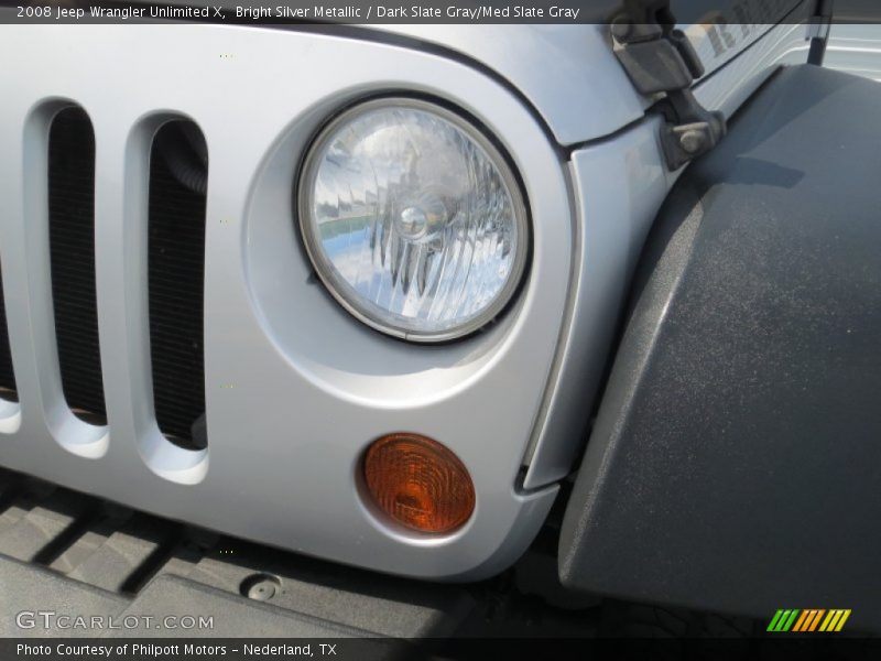 Bright Silver Metallic / Dark Slate Gray/Med Slate Gray 2008 Jeep Wrangler Unlimited X