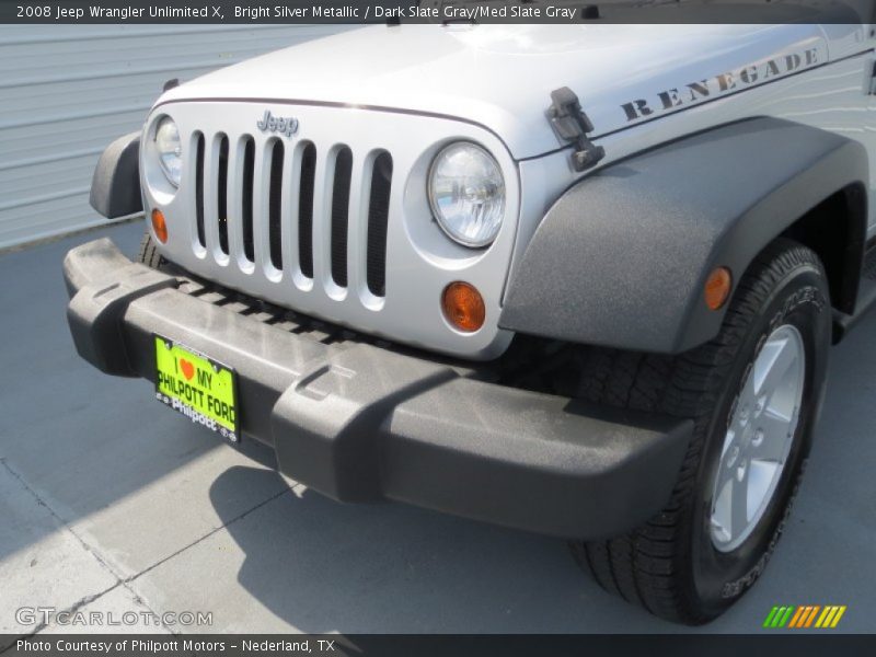 Bright Silver Metallic / Dark Slate Gray/Med Slate Gray 2008 Jeep Wrangler Unlimited X