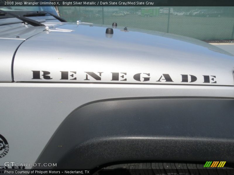 Bright Silver Metallic / Dark Slate Gray/Med Slate Gray 2008 Jeep Wrangler Unlimited X