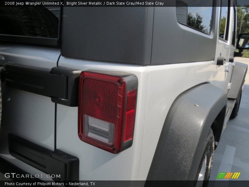 Bright Silver Metallic / Dark Slate Gray/Med Slate Gray 2008 Jeep Wrangler Unlimited X