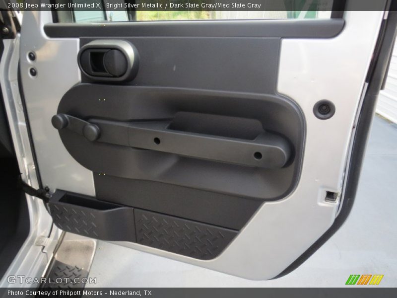 Bright Silver Metallic / Dark Slate Gray/Med Slate Gray 2008 Jeep Wrangler Unlimited X