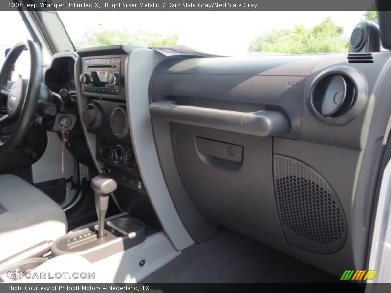 Bright Silver Metallic / Dark Slate Gray/Med Slate Gray 2008 Jeep Wrangler Unlimited X